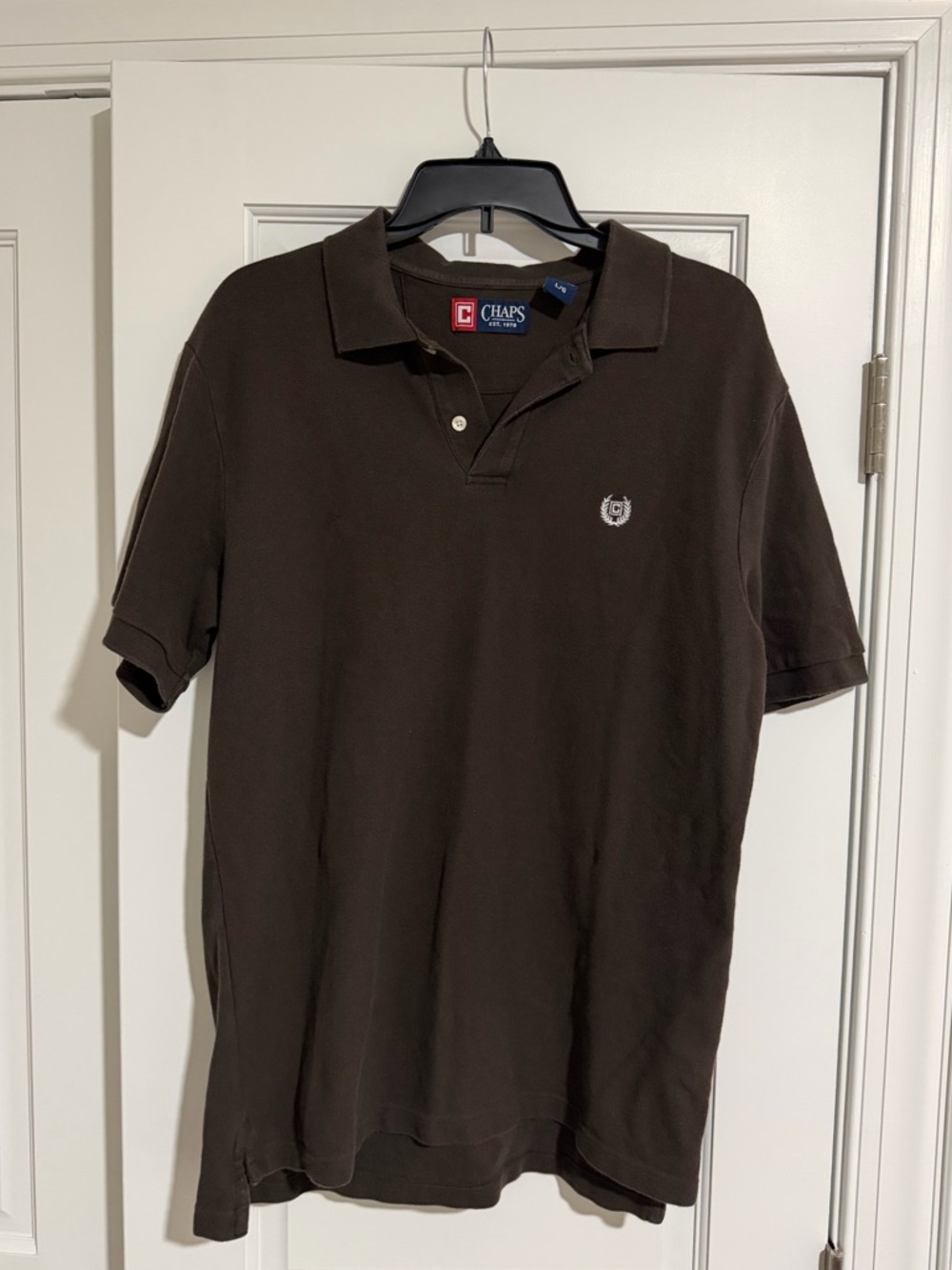 Chaps Men’s Brown Polo Shirt | Size Large